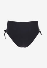 Isabel Marant Elasticated High-Waisted Bikini Bottoms Black SL0010FBD1P01I_01BK