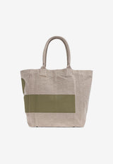 Isabel Marant Yenky Canvas Tote Bag Green PM0001FBD1X07M_60MO