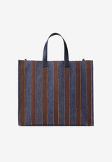 Fendi Striped Denim Shopper Bag Multicolor 7VA390B08U/T_FENDI-F1X5W