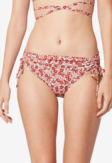 Isabel Marant Prudi Floral Bikini Bottom Red SL0010FBD1P01I_70RD