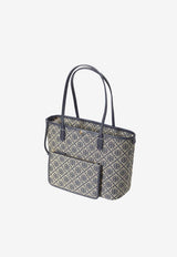 Tory Burch T Monogram Jacquard Tote Bag Blue 184933--405