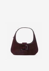 Mini Belle Turtle Suede Hobo Bag