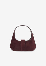 Mini Belle Turtle Suede Hobo Bag