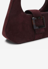 Mini Belle Turtle Suede Hobo Bag