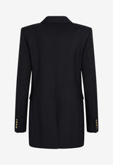 Saint Laurent Double-Breasted Wool Blazer Blue 631980Y7B73/S_YSL-4141