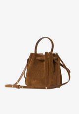 Tory Burch Romy Suede Bucket Bag Caramel 174221--200