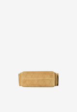Tory Burch Charlie Quilted Suede Bucket Bag Tobacco 183592--200