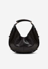 Saint Laurent Medium Mombasa Calfskin Hobo Bag Black 862029AAGWK/S_YSL-2050