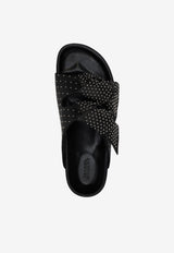Isabel Marant Lennyo Bow Strap Sandals Black SD0277FAD1A08S_BKSI