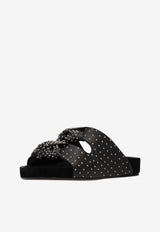 Isabel Marant Lennyo Bow Strap Sandals Black SD0277FAD1A08S_BKSI