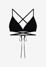 Isabel Marant Solange Wrap Bikini Top Black SG0003FCD1P01I_01BK