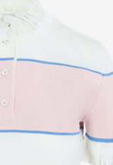 Striped Mock-Neck Top