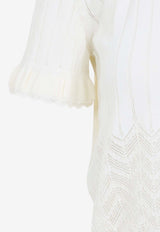 Pointelle High-Neck Top