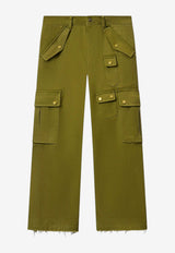 Isabel Marant Josine Wide-Leg Pants Green PA0691FAD2E02I_67KI
