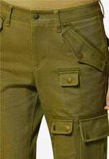 Isabel Marant Josine Wide-Leg Pants Green PA0691FAD2E02I_67KI