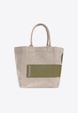 Isabel Marant Small Yenky Canvas Tote Bag Gray PM0002FBD1X07M_60MO