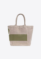 Isabel Marant Small Yenky Canvas Tote Bag Gray PM0002FBD1X07M_60MO