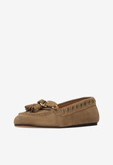 Isabel Marant Faxel Suede Leather Loafers Taupe MC0030FAD1A18S_50TA
