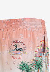 Ethereal Printed Silk Shorts