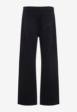 Le De-Nimes Droit Straight-Leg Jeans