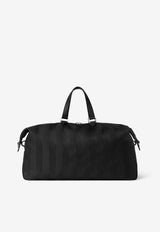 Fendi Lui 48 Pequin Striped Duffle Bag Black 7VV183B110/T_FENDI-F0GXN
