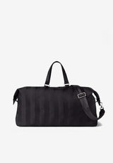 Fendi Lui 48 Pequin Striped Duffle Bag Black 7VV183B110/T_FENDI-F0GXN