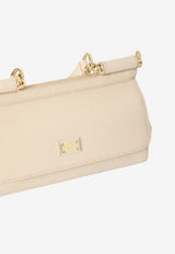 Dolce & Gabbana Mini Sicily Dauphine Leather Top Handle Bag Pink BB7116-B1001-80414