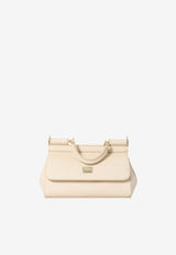 Dolce & Gabbana Mini Sicily Dauphine Leather Top Handle Bag Pink BB7116-B1001-80414