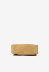 Tory Burch Charlie Suede Clutch Bag Toffee 184125--200