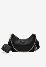 Prada Re-Edition 2005 Leather Shoulder Bag Black 1BH204V2PNZV/T_PRADA-F0002