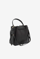 Tory Burch Romy Hammered Leather Bucket Bag Black 166982--001