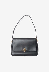 Tory Burch Charlie Smooth Leather Shoulder Bag Black 180726--001