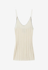Isabel Marant India Ribbed Knit Top Ecru PU0865FAD1L10I_23EC
