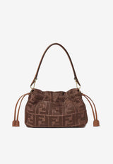 Fendi Medium Baguette Woven Raffia Shoulder Bag Brown 8BR833AY6G/T_FENDI-F1UJK