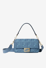 Fendi Baguette Woven Raffia Shoulder Bag Blue 8BR600AY6G/T_FENDI-F1X82