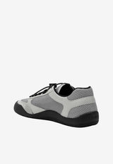Prada Speedrock Leather and Mesh Sneakers Gray 2EE468G0003ZM0/T_PRADA-F0031