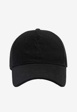 Saint Laurent Cassandre Baseball Cap Black 8646083YT51/S_YSL-1000