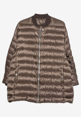 Moncler + Rick Owens Flight Lightweight Parka Jacket Dark Brown MU01F1A06M8114_828