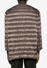 Moncler + Rick Owens Flight Lightweight Parka Jacket Dark Brown MU01F1A06M8114_828