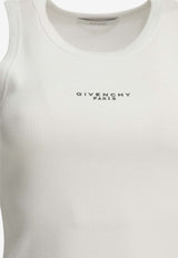 Givenchy Ribbed Knit Logo Tank Top White BW70FPP7BR100_a2d15cd2-319b-45f9-b1d3-81cb18e87f0c