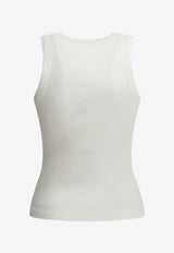 Givenchy Ribbed Knit Logo Tank Top White BW70FPP7BR100_a2d15cd2-319b-45f9-b1d3-81cb18e87f0c