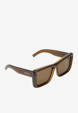 Saint Laurent Howl Oversized Square Sunglasses Green 862884Y9958/S_YSL-3304