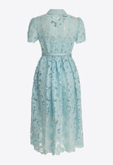 Self-Portrait Floral Lace Belted Midi Dress Light Blue AC26-024M-BLBLUE_35a045db-a124-487f-9a55-1c73a7cbaeb8
