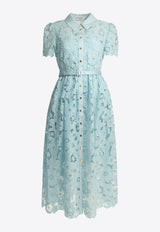 Self-Portrait Floral Lace Belted Midi Dress Light Blue AC26-024M-BLBLUE_35a045db-a124-487f-9a55-1c73a7cbaeb8