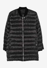 Moncler + Rick Owens Flight Lightweight Parka Jacket Black MU01F1A06M8114_999