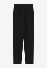 Saint Laurent Tailored Pants in Habutai Silk Black 856580Y6J78/S_YSL-1000