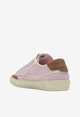 Autry Windscape Canvas and Suede Low-Top Sneakers Pink SCLWCQ03/S_AUTRY-CQ03