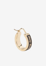 Logo Hoop Earrings