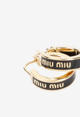 Logo Hoop Earrings