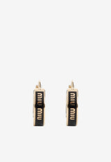 Logo Hoop Earrings